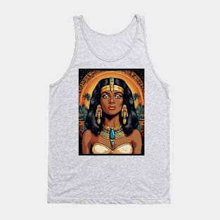 Black Cleopatra Art Tank Top